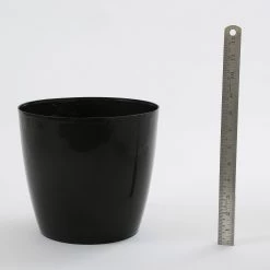 CGASPL 8.5 Inch Black Singapore Pot (220mm) Pot-Planters