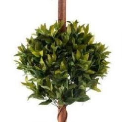 CGASPL Artificial Plants Artificial 2 Tea Leaf Ball Plant In Pot , Height -4 Ft