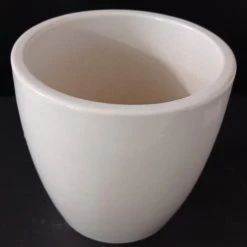 CGASPL 4" Round Ceramic Pot White Pot-Planters