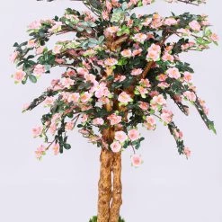 CGASPL Artificial Azeliya Plant In Coffee Wood - 4 Ft Artificial Plants