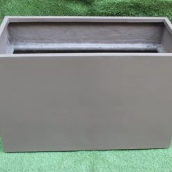 CGASPL Arjento Matt Brown Fiber Planter Pot-Planters