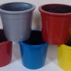 CGASPL Balsam  Round Fiber Planter Pot-Planters