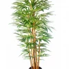 CGASPL Artificial Bamboo Tree With Golden Color Stick -5 Feet