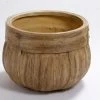 CGASPL Barrel Wood Fiber Planter Pot-Planters