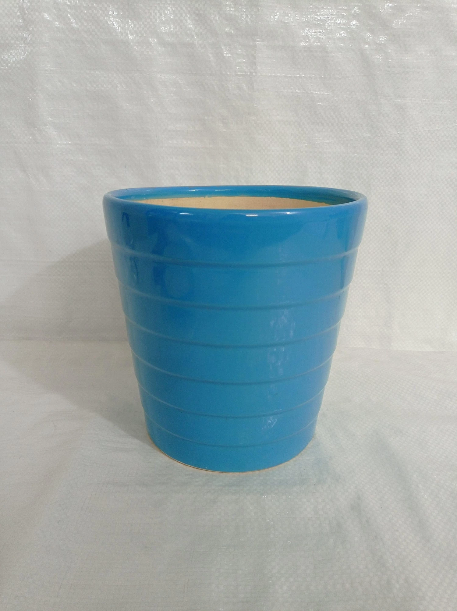 CGASPL Pot-Planters Large Sky Blue Color Round Ceramic Pot 4 CGASPL Pot-Planters Large Sky Blue Color Round Ceramic Pot