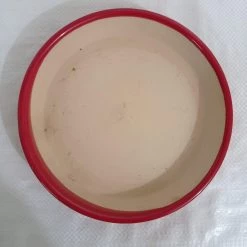 CGASPL Large Painted Red-Cream Color Round Ceramic Pot Pot-Planters 7 CGASPL Large Painted Red-Cream Color Round Ceramic Pot Pot-Planters