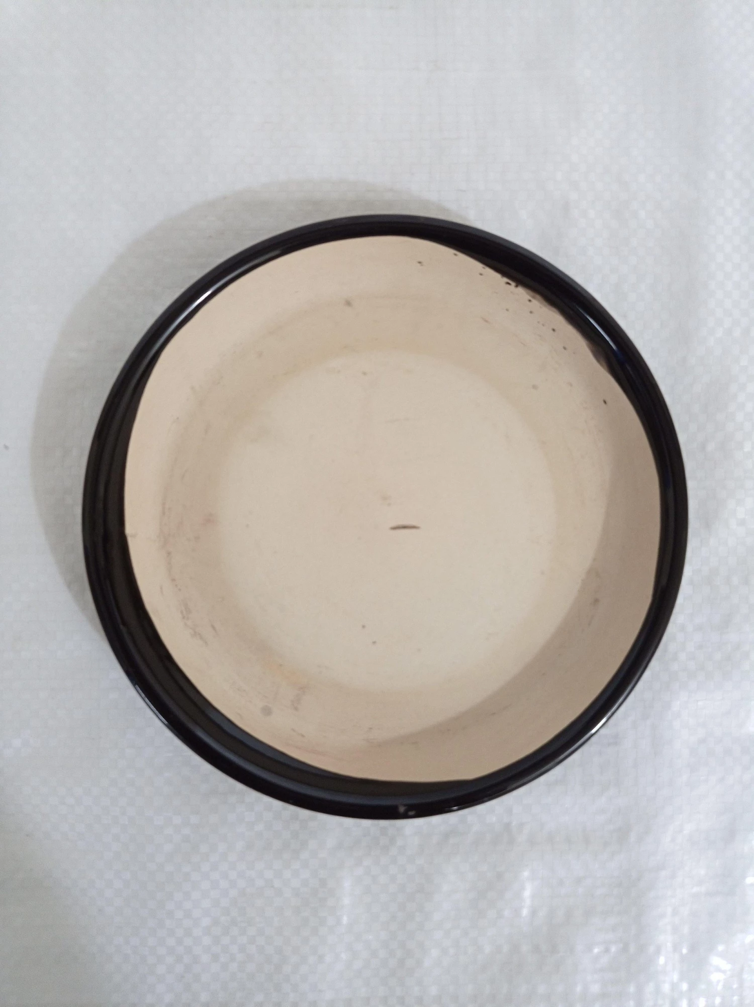 CGASPL Big Fancy Black-Cream Color Round Ceramic Pot Pot-Planters 5 CGASPL Big Fancy Black-Cream Color Round Ceramic Pot Pot-Planters