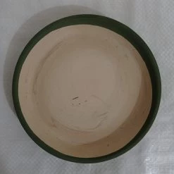 CGASPL Pot-Planters Big Fancy Green Round Ceramic Pot