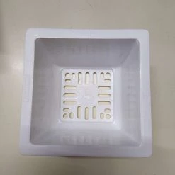 ChhajedGarden.com Bonzi Square Pot - 14 Cm(White) Pot-Planters