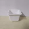 ChhajedGarden.com Bonzi Square Pot - 7 Cm(White)
