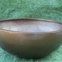 CGASPL Brown Bowl Shape Fiber Planter Pot-Planters