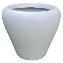 CGASPL Brooklyn Junior White Fiber Planter Pot-Planters