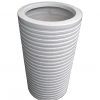 CGASPL Conical Ribs Glossy - Small Fiber Planter 2 CGASPL Conical Ribs Glossy - Small Fiber Planter