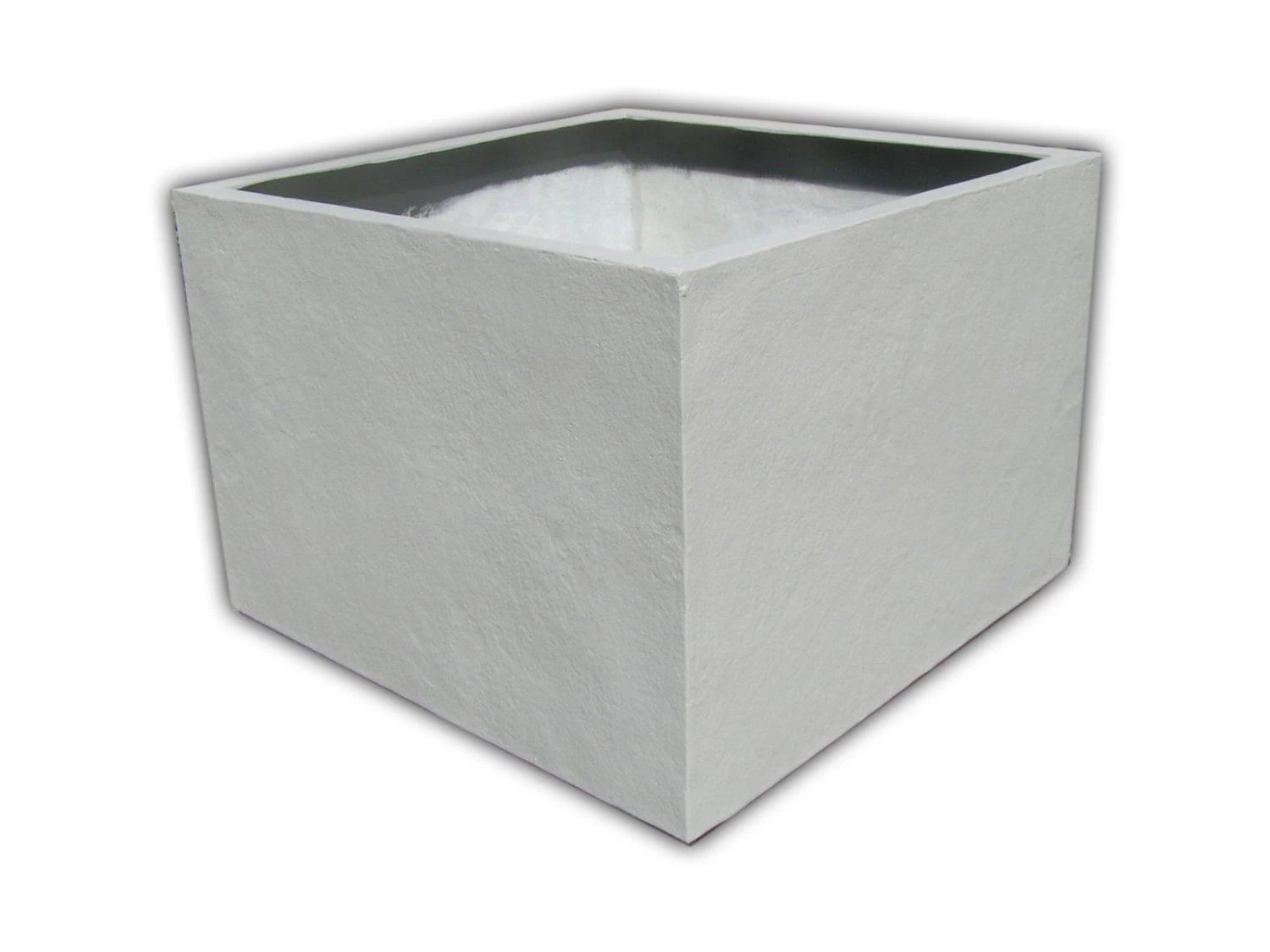 CGASPL Cuboid 42 White Stone Fiber Planter 3 CGASPL Cuboid 42 White Stone Fiber Planter