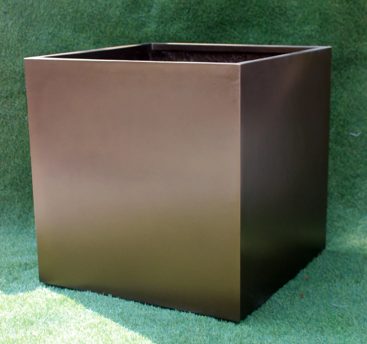 CGASPL Pot-Planters Cuboid 90 Brown Fiber Planter 3 CGASPL Pot-Planters Cuboid 90 Brown Fiber Planter