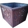 CGASPL Delphinium Square Fiber Planter Pot-Planters