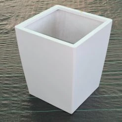 CGASPL Pot-Planters Eleganza 600 White Fiber Planter