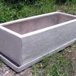 CGASPL Granite Planter Rectangle Shape Fiber Planter