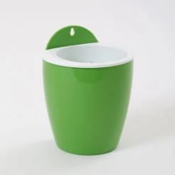 CGASPL Green-White Self Watering Hanging Planter Flower Pot 19 CGASPL Green-White Self Watering Hanging Planter Flower Pot