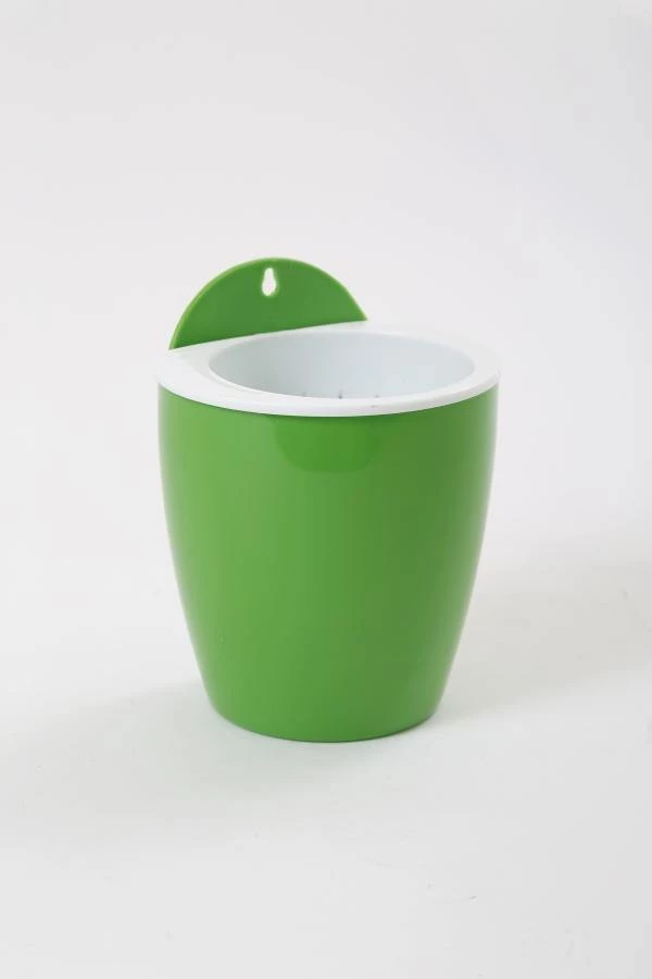 CGASPL Green-White Self Watering Hanging Planter Flower Pot 5 CGASPL Green-White Self Watering Hanging Planter Flower Pot