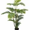 CGASPL Artificial Real Touch Bamboo Palm In Pot , Height -4.5 Ft ( Pack Of 2 Plants ) Artificial Plants