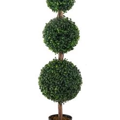 CGASPL 3 Layer Boxwood Ball Plant, 8050 , Height - 3.5 Ft. ( Pack Of 2 Plants ) Artificial Plants