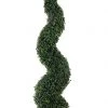 CGASPL Spiral Boxwood Plant With Pot , Height - 4 Ft (Pack Of 2 Plants) Artificial Plants