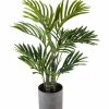 CGASPL Artificial Golden Palm Plant In Pot , Height -2 Ft ( Pack Of 6 Plants)
