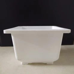 CGASPL Pot-Planters Bonzi Square Pot - 17cm (White)