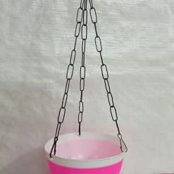CGASPL 16 Cm Double Color Hanging Pot (Pink) Pot-Planters