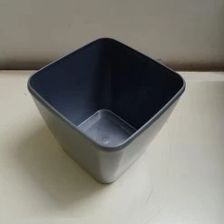 CGASPL 14 Cm Silver Paris Square Pot Pot-Planters
