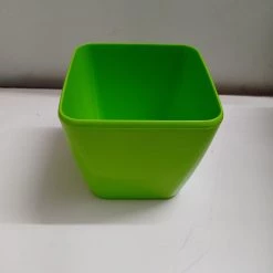 CGASPL 14 Cm Green Paris Square Pot Pot-Planters