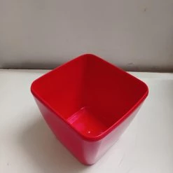 CGASPL Pot-Planters 14 Cm Red Paris Square Pot