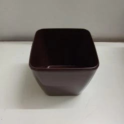 CGASPL 14 Cm Brown Paris Square Pot