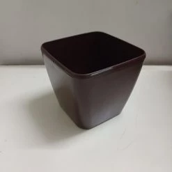 CGASPL 14 Cm Brown Paris Square Pot