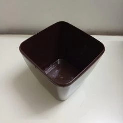 CGASPL 14 Cm Brown Paris Square Pot
