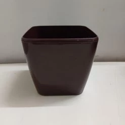 CGASPL 14 Cm Brown Paris Square Pot