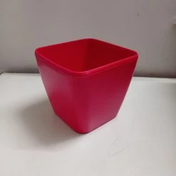 CGASPL Pot-Planters 14 Cm Red Paris Square Pot