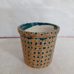 CGASPL Pot-Planters Fancy Painted Ceramic Pot Peacock Color