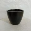 CGASPL Round Black Ceramic Pot (Pack Of 3) Pot-Planters 2 CGASPL Round Black Ceramic Pot (Pack Of 3) Pot-Planters