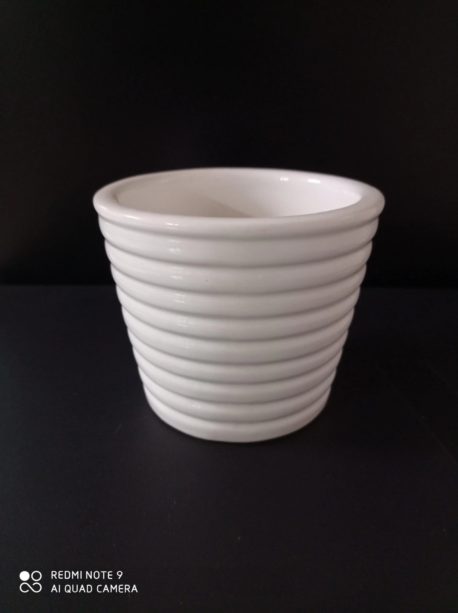 CGASPL Pot-Planters Ribbed Ceramic Pot (Pack Of 3) 4 CGASPL Pot-Planters Ribbed Ceramic Pot (Pack Of 3)