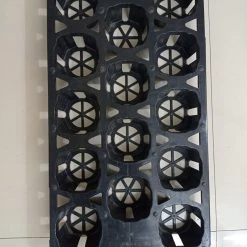 CGASPL Black Round Spacing Tray (14 Cells) Pot-Planters