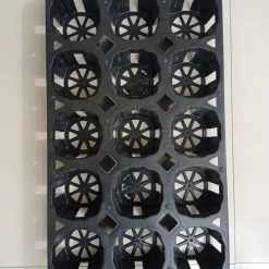 CGASPL Black Round Spacing Tray (15 Cells)