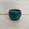 CGASPL Handi Shaped Round Ceramic Pot Peacock Color Pot-Planters
