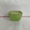 CGASPL Square Ceramic Pot Parrot Green (Pack Of 3) 1 CGASPL Square Ceramic Pot Parrot Green (Pack Of 3)