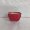 CGASPL Pot-Planters Square Ceramic Pot Red (Pack Of 3) 1 CGASPL Pot-Planters Square Ceramic Pot Red (Pack Of 3)