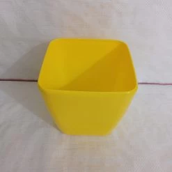 CGASPL Pot-Planters 17 Cm Yellow Paris Square Pot
