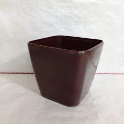 CGASPL Pot-Planters 17 Cm Brown Paris Square Pot