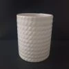 CGASPL Pot-Planters White Cylindrical Ceramic Pot