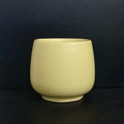 CGASPL Small Round Olive Green Ceramic Pot (Pack Of 3)